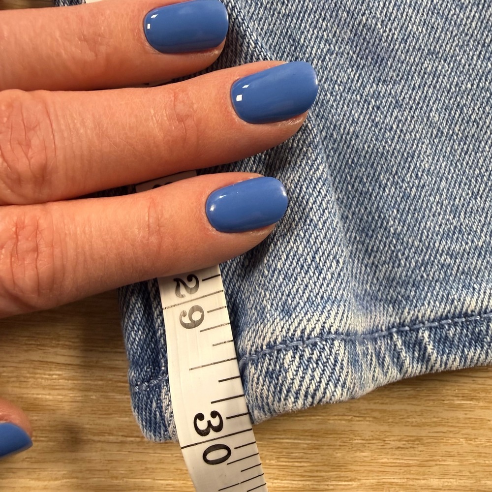 Hollister Ultra High Rise Dad Jeans Denim Straight Leg 34x30 Y2K Whimsical 90s - Picture 12 of 13